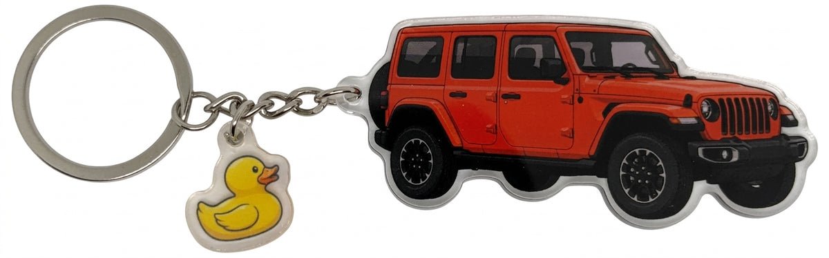 4x4 Duck Keychain
