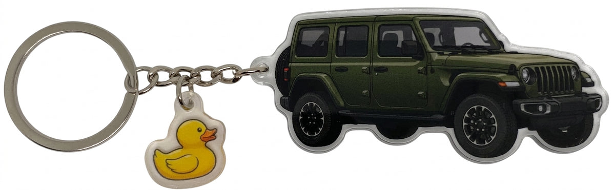 4x4 Duck Keychain