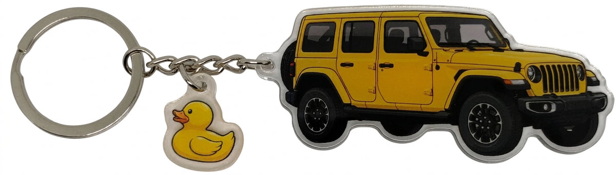 4x4 Duck Keychain