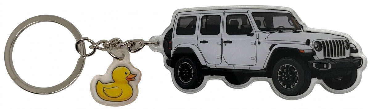 4x4 Duck Keychain
